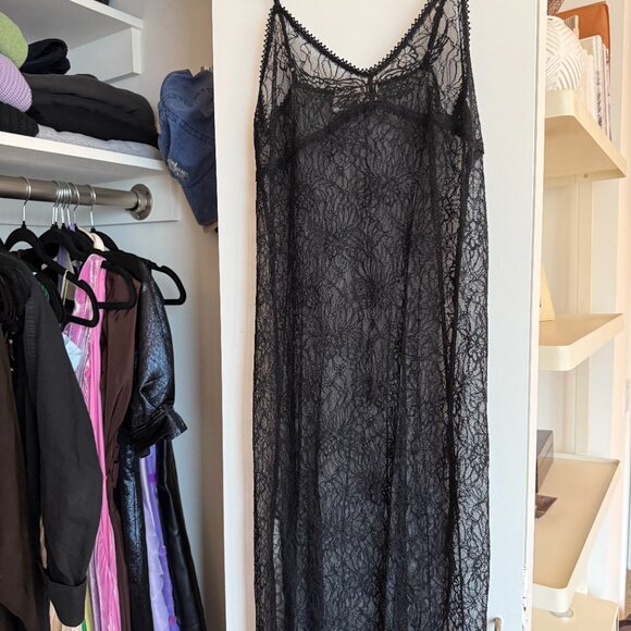 ZADIG & VOLTAIRE Ryzig Sheer-lace Slip Dress In Black - Picture 5 of 6